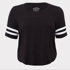 Cropped Soft Football Tee